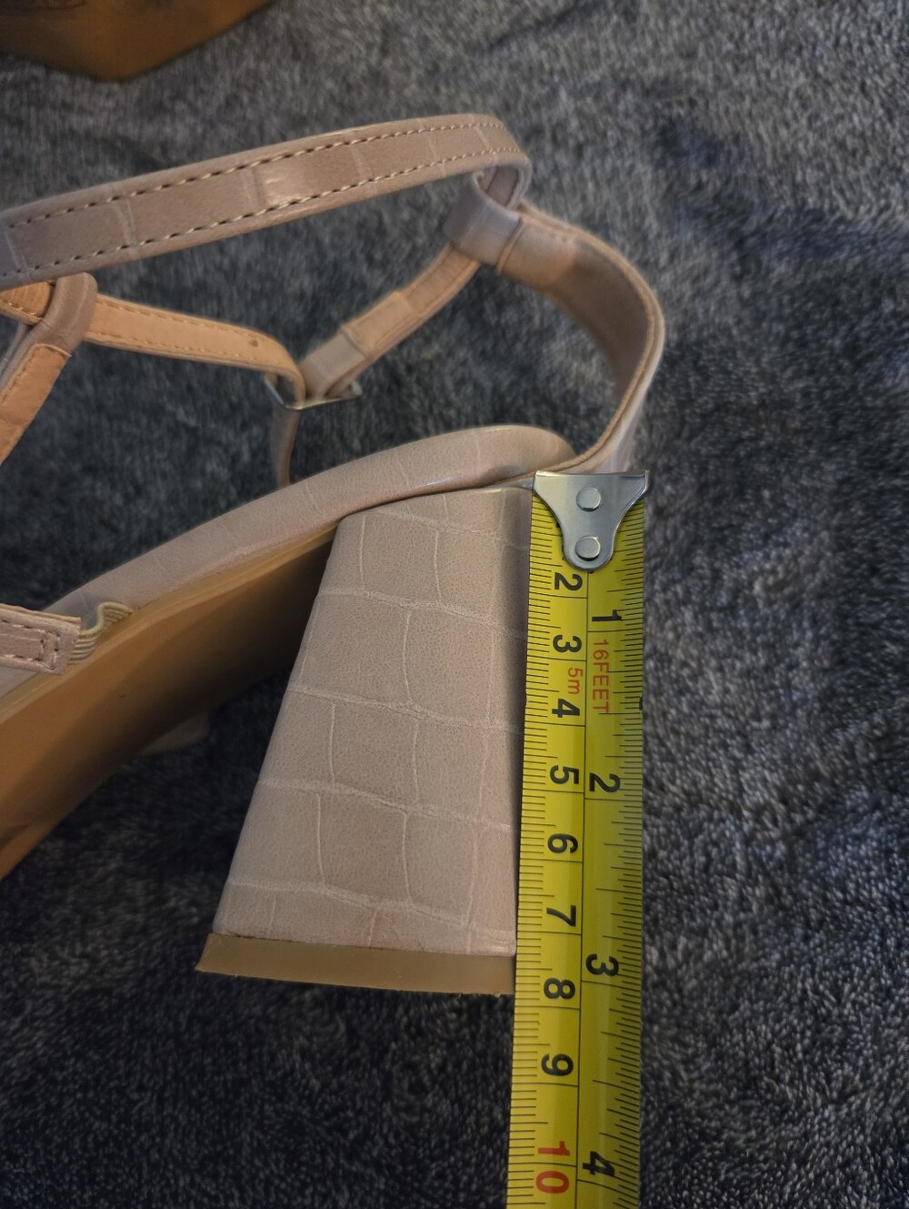 Strappy Block Heel Sandals Size 10 - Picture 6 of 6